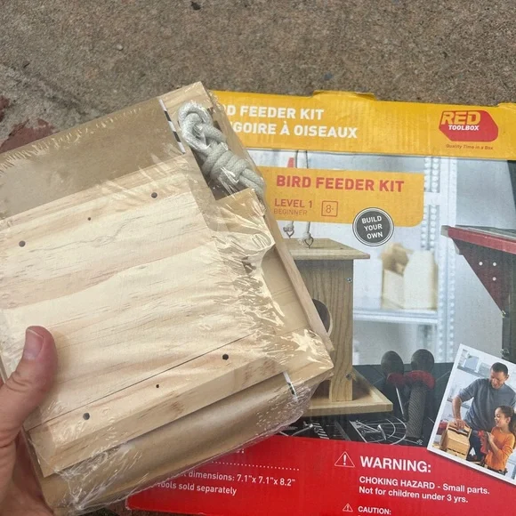 Wooden Bird Feeder Kit - Natural Wood - Picture 2 of 4